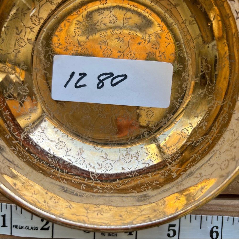 22 karat gold decorative bowl - Picture 10 of 10